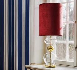 Lampe à poser, D Rosyta, bordeaux, Ø30cm, H86cm - Ebb and Flow