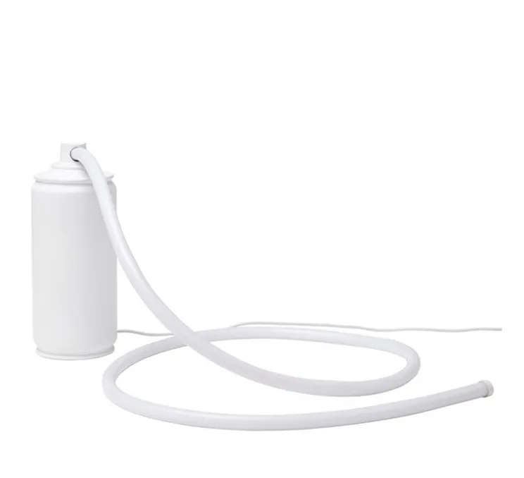 Lampe à poser, Daily Glow Spray, bombe de peinture, blanc, LED, 3000K, 1350lm, Ø9cm, H21cm - Seletti