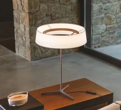 Lampe à poser, Dama 3225, beige, LED, dim, 2700K, 2170 lm, Ø45cm, H61cm - Vibia