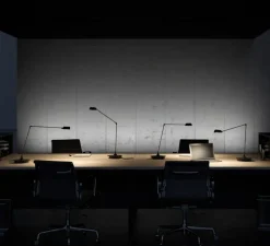 Lampe à poser, Daphine Cloe Led, Noir soft touch, LED, 2700K, 622 lm, L17cm, H88cm - Lumina