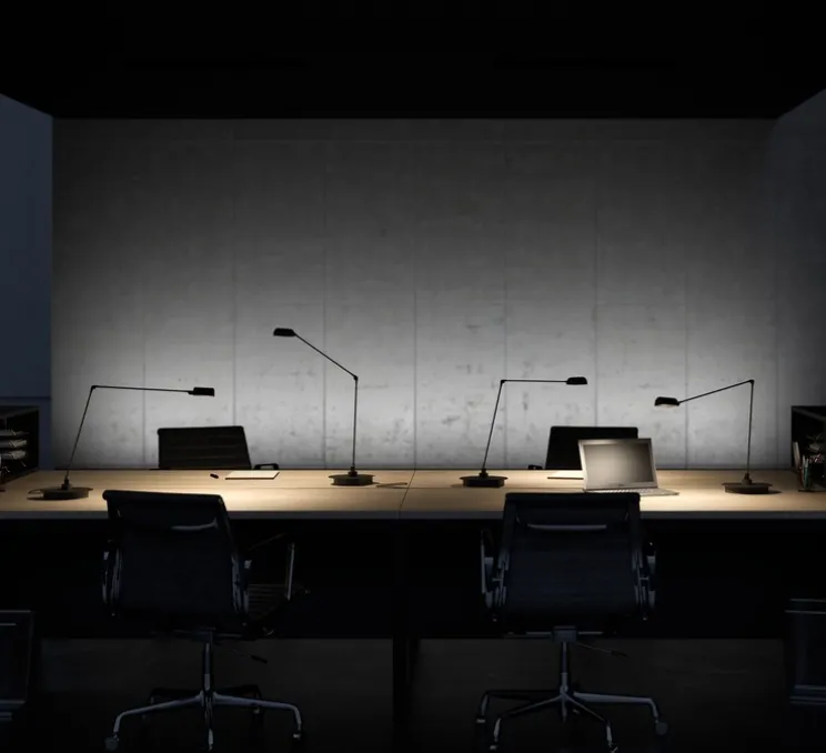 Lampe à poser, Daphine Cloe Led, Noir soft touch, LED, 2700K, 622 lm, L17cm, H88cm - Lumina