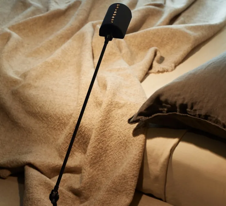 Lampe à poser, Daphine Led, Noir soft touch, LED, 2700K, 622 lm, L11cm, H75cm - Lumina