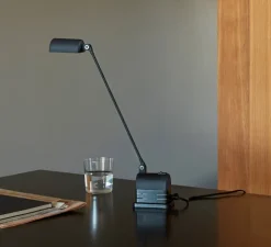 Lampe à poser, Daphinette Led, Noir soft touch, LED, 2700K, 410 lm, L9,5cm, H43cm - Lumina