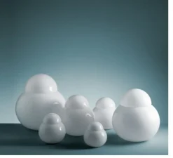 Lampe à poser, Daruma Media, blanc, Ø28cm, H29cm - Fontana Arte