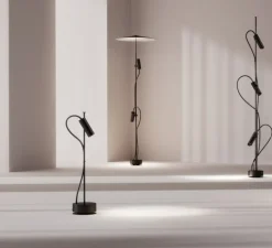 lampe à poser d'extérieur, Clap 512, noir, IP65, LED, 3000K, 524 lm, Ø12cm, H51,2cm - Faro