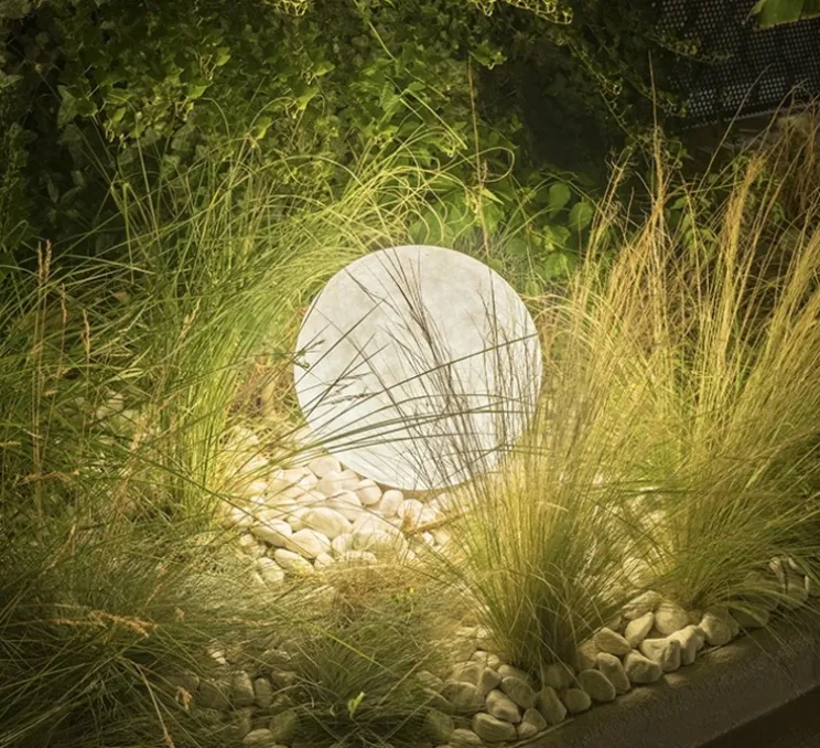 Lampe à poser, d'extérieur, Ex.Moon 1, blanc, IP65, Ø50cm, H50cm - In-es.artdesign