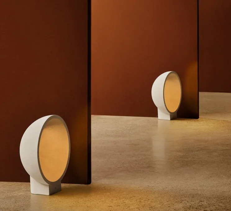 Lampe à poser, d'extérieur, Gaia, beige, IP55, LED, 2700K, 214 lm, L35cm, H35cm - Faro