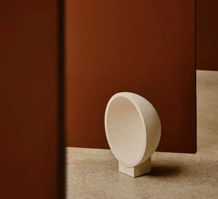 Lampe à poser, d'extérieur, Gaia, beige, IP55, LED, 2700K, 214 lm, L35cm, H35cm - Faro