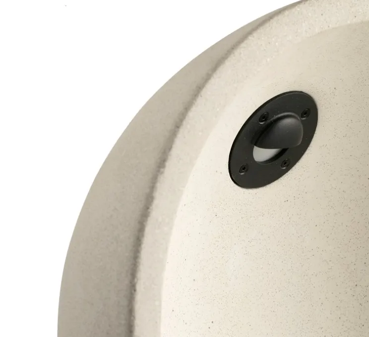 Lampe à poser, d'extérieur, Gaia, beige, IP55, LED, 2700K, 214 lm, L35cm, H35cm - Faro