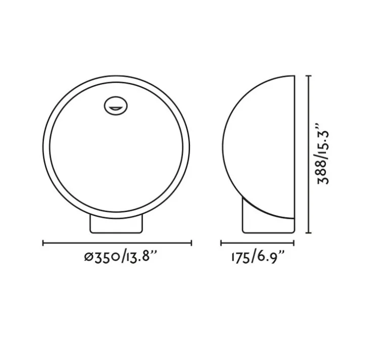 Lampe à poser, d'extérieur, Gaia, beige, IP55, LED, 2700K, 214 lm, L35cm, H35cm - Faro