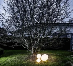 Lampe à poser, d'extérieur, Gregg Outdoor large, blanc, IP65, L47cm, H40cm - Foscarini