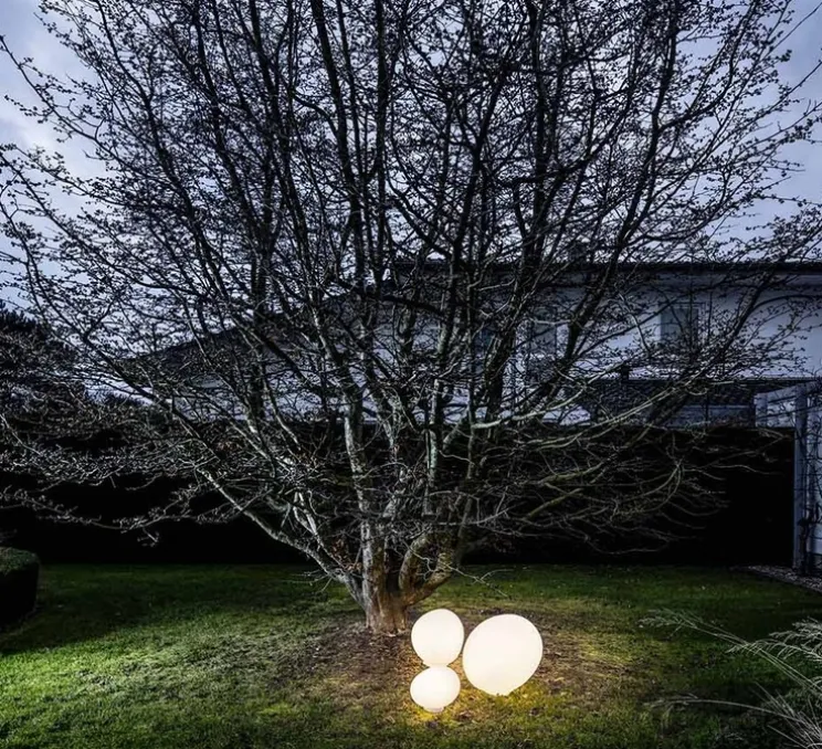 Lampe à poser, d'extérieur, Gregg Outdoor large, blanc, IP65, L47cm, H40cm - Foscarini