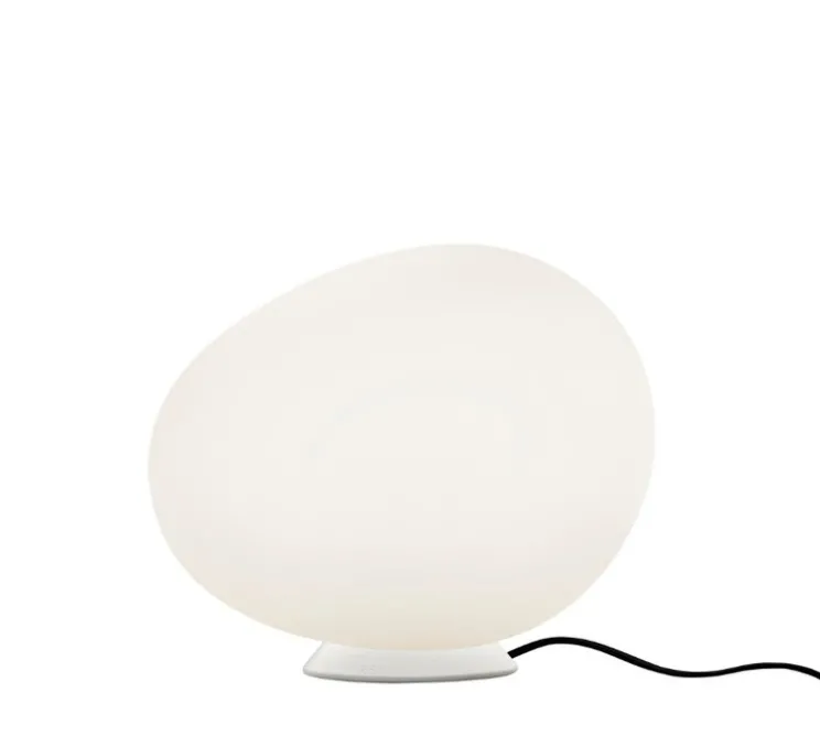 Lampe à poser, d'extérieur, Gregg Outdoor large, blanc, IP65, L47cm, H40cm - Foscarini