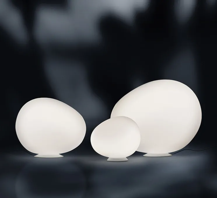 Lampe à poser, d'extérieur, Gregg X-Large, blanc, L59cm, H51cm - Foscarini
