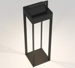 Lampe à poser, d'extérieur, Kuro 250, noir texturé, IP44, LED, dim, 2700K, 145 lm, L14,5cm, H55cm - Astro