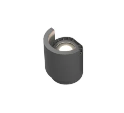 Lampe à poser, d'extérieur, NOBORU, gris foncé, IP65, LED, 3000K, 690lm, Ø15,3cm, H17cm - Faro