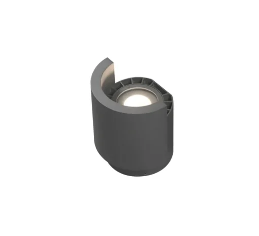 Lampe à poser, d'extérieur, NOBORU, gris foncé, IP65, LED, 3000K, 690lm, Ø15,3cm, H17cm - Faro