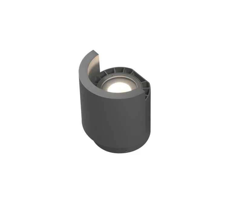 Lampe à poser, d'extérieur, NOBORU, gris foncé, IP65, LED, 3000K, 690lm, Ø15,3cm, H17cm - Faro