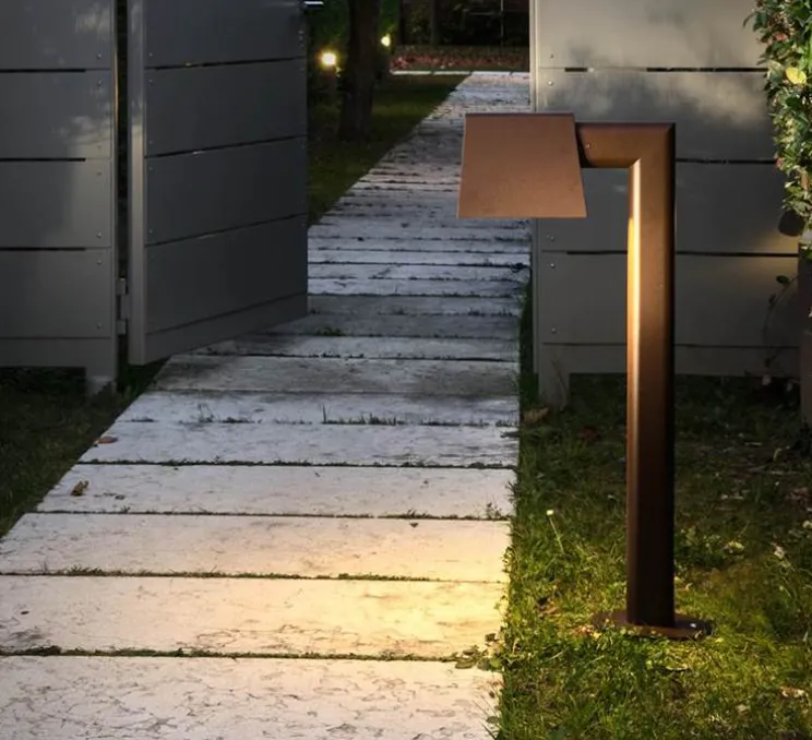 Lampe à poser, d'extérieur, Saint Tropez, marron, L16,5cm, H87cm - Il Fanale