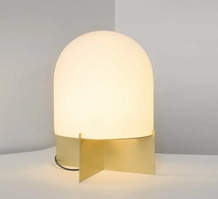 Lampe à poser, Dome , blanc, Ø47cm, H76cm - SkLO Studio