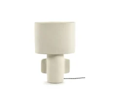Lampe à poser, Earth, abat-jour ovale, blanc, L36cm, H54cm - Serax