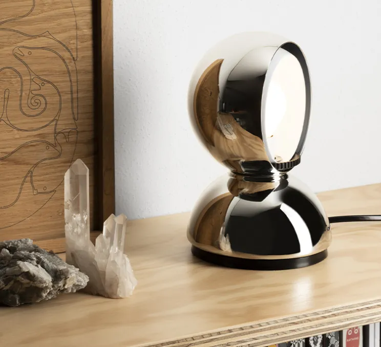 Lampe à poser, Eclisse, or, Ø12cm, H18cm - Artemide