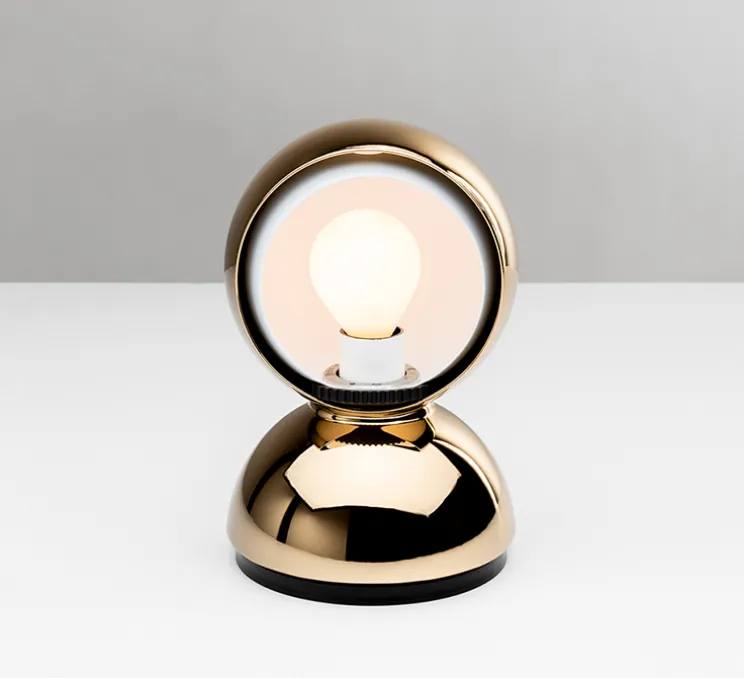 Lampe à poser, Eclisse, or, Ø12cm, H18cm - Artemide