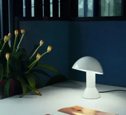 Lampe à poser, ELMETTO, blanc, H28cm - Martinelli-luce