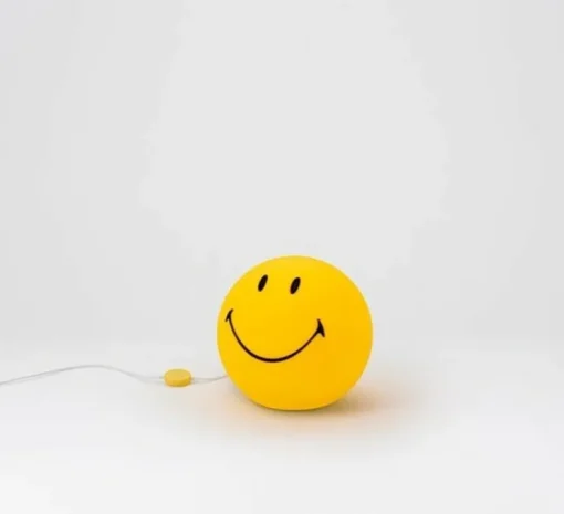 Lampe à poser enfant, Star Light Smiley, jaune, L25cm, H25cm - Mr Maria