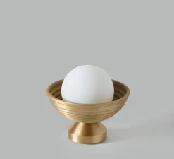 Lampe à poser, Eos, laiton brossé, Ø15,7cm, H14,3cm - Bert franck