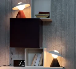 Lampe à poser, Fante, rouge, Ø30,1cm, H28cm - Stilnovo