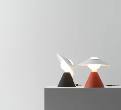 Lampe à poser, Fante, rouge, Ø30,1cm, H28cm - Stilnovo