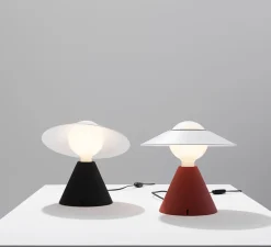 Lampe à poser, Fante, rouge, Ø30,1cm, H28cm - Stilnovo