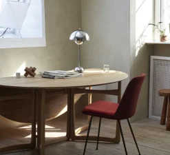 Lampe à poser, FlowerPot VP3, chrome, Ø23cm, H50cm - Andtradition