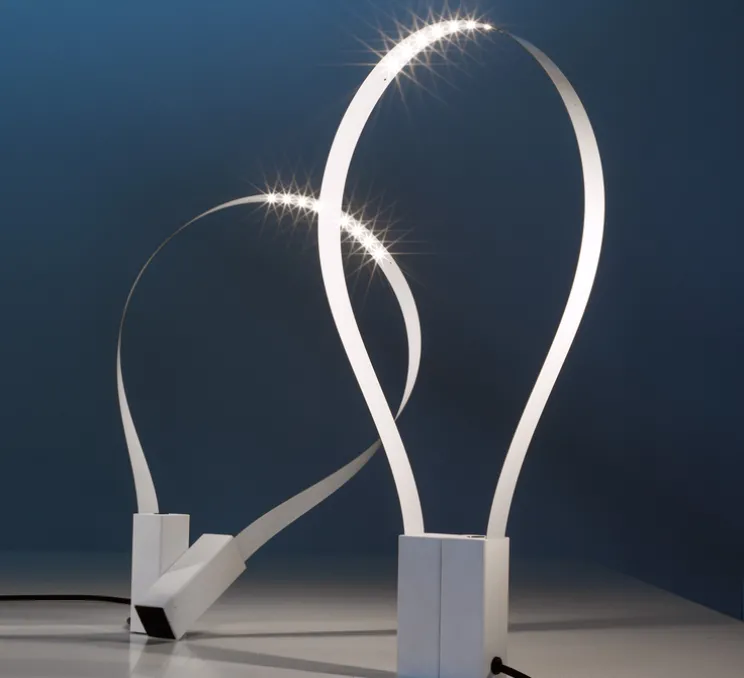 Lampe à poser, FLUIDA, blanc, H45cm - Martinelli-luce