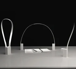 Lampe à poser, FLUIDA, blanc, H45cm - Martinelli-luce