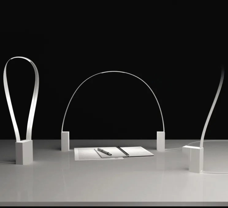 Lampe à poser, FLUIDA, blanc, H45cm - Martinelli-luce