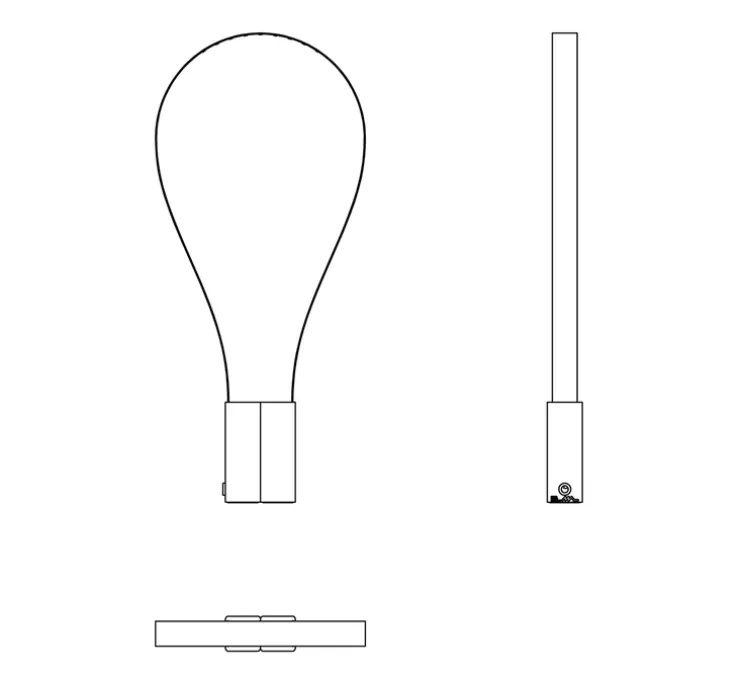 Lampe à poser, FLUIDA, blanc, H45cm - Martinelli-luce