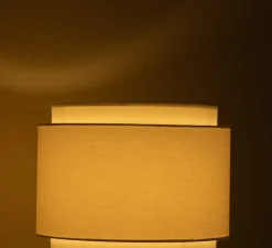 Lampe à poser, Fluta Duoble, Marbre blanc, Ø35cm, H60cm - Simone & Marcel