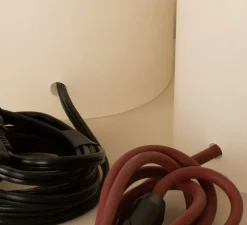 Lampe à poser, Fluta Duoble, Marbre blanc, Ø35cm, H60cm - Simone & Marcel