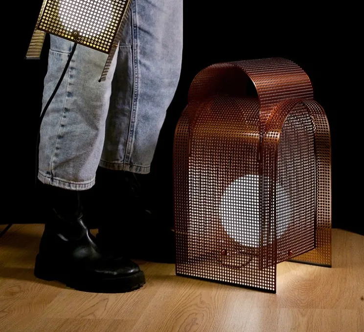 Lampe à poser, Fold In, corten, L25cm, H45cm - Alma light