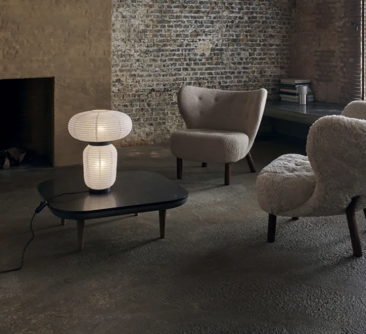 Lampe à poser, Formakami JH18, blanc, LED, Ø38cm, H50cm - AndTradition