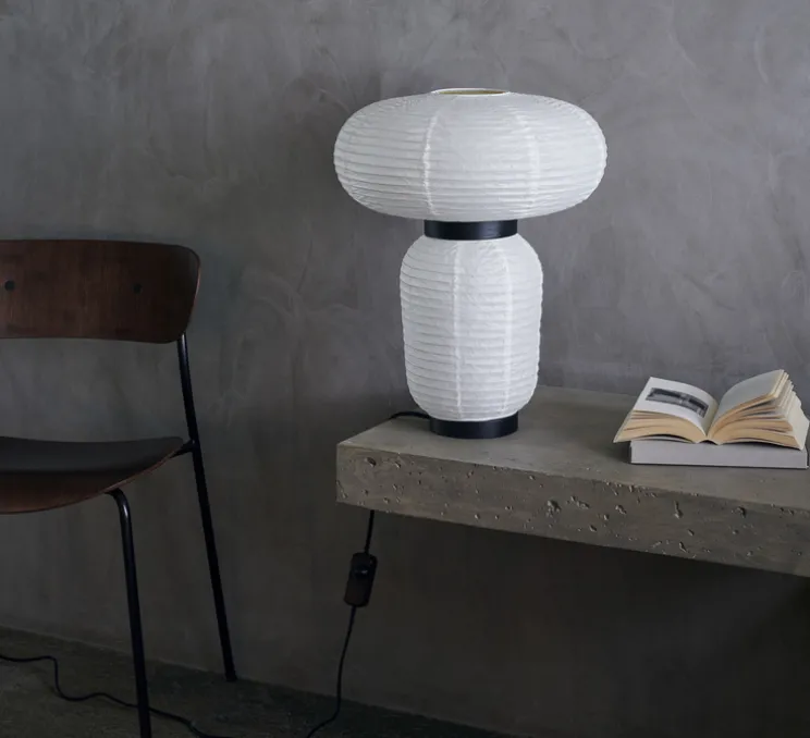 Lampe à poser, Formakami JH18, blanc, LED, Ø38cm, H50cm - AndTradition