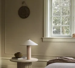 Lampe à poser, Futé 400, céramique naturelle, LED, dim, 2700K, Ø40cm, H42,4cm - Lyfa