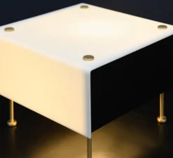 Lampe à poser, G60, dimmable, noir et blanc, Ø33cm, H20cm - Sammode