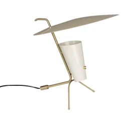 Lampe à poser, G24 Guariche, blanc cassé, Ø39cm, H42cm - Sammode