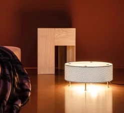 Lampe à poser, G50 L, blanc, Ø35cm, H22,5cm - Sammode