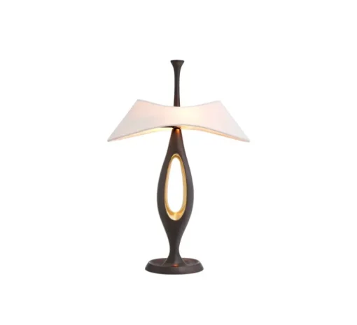 Lampe à poser, Gianfranco, Gunmetal, laiton poli, L41,5cm, H63cm - Eichholtz