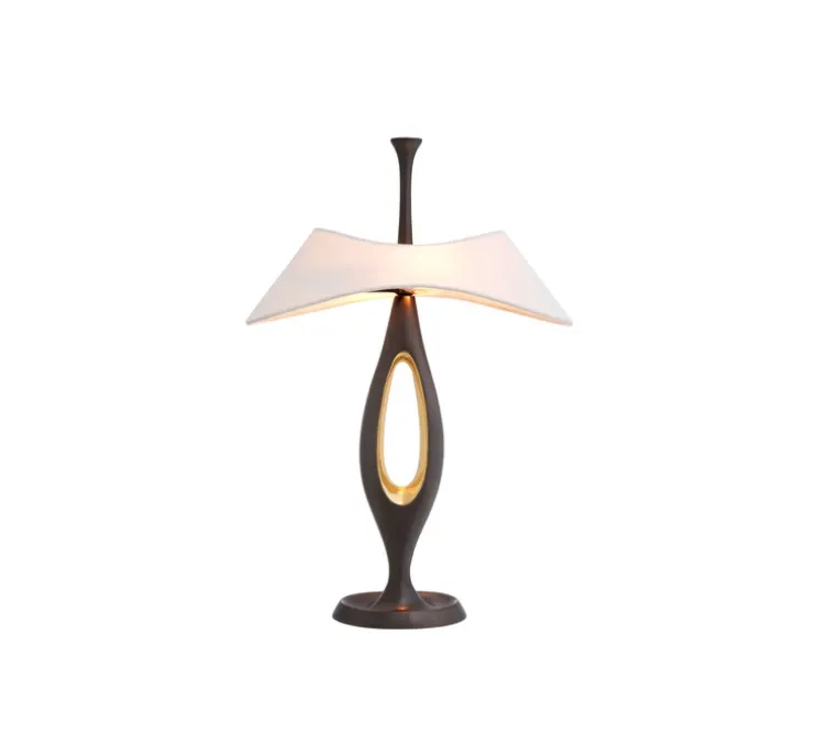 Lampe à poser, Gianfranco, Gunmetal, laiton poli, L41,5cm, H63cm - Eichholtz