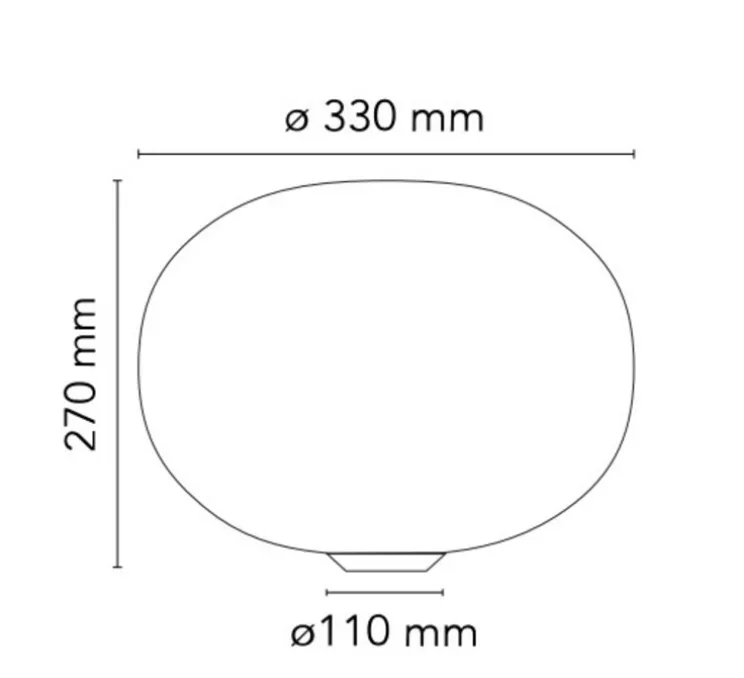 Lampe à poser, Glo Ball Basic 1, blanc, Ø33cm, H27cm - Flos